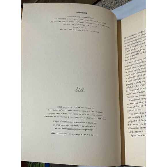 Mushrooms and Other Fungi H. Kleijn Doubleday First American Edition 1962 - Picture 2 of 9